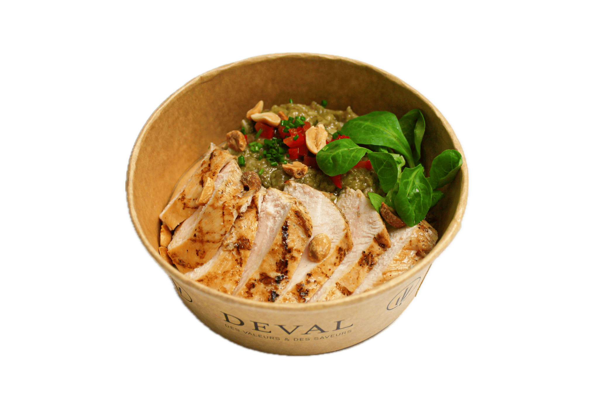 Volaille Sauce Satay Caviar D Aubergine Avec Arrie Re Plan Supprime 
