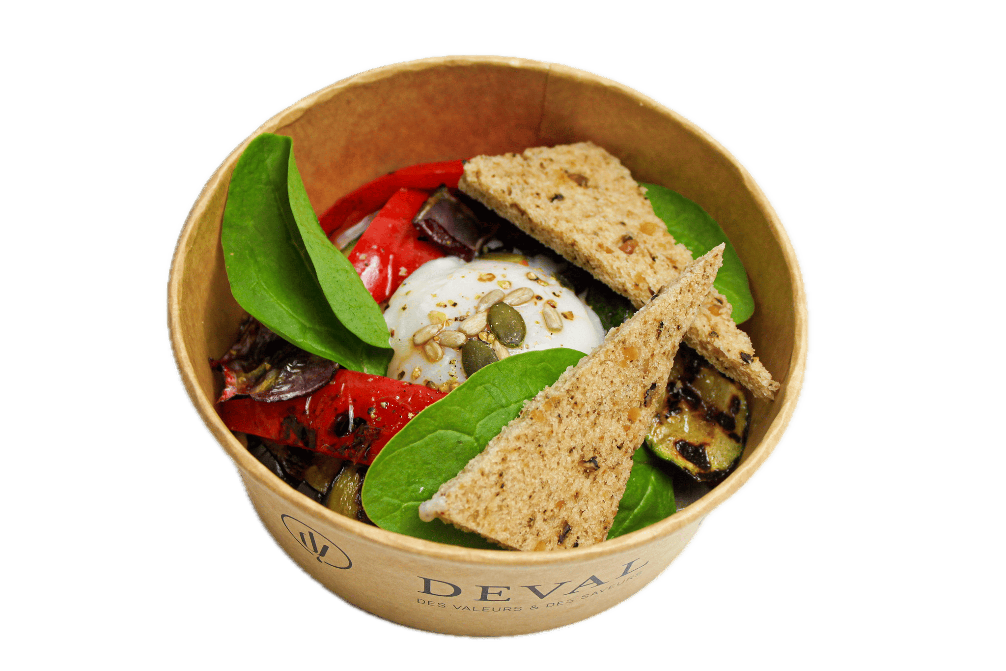 Le Gumes D E Te Grille S En Salade Et Oeuf Mollet Avec Arrie Re Plan Supprime 