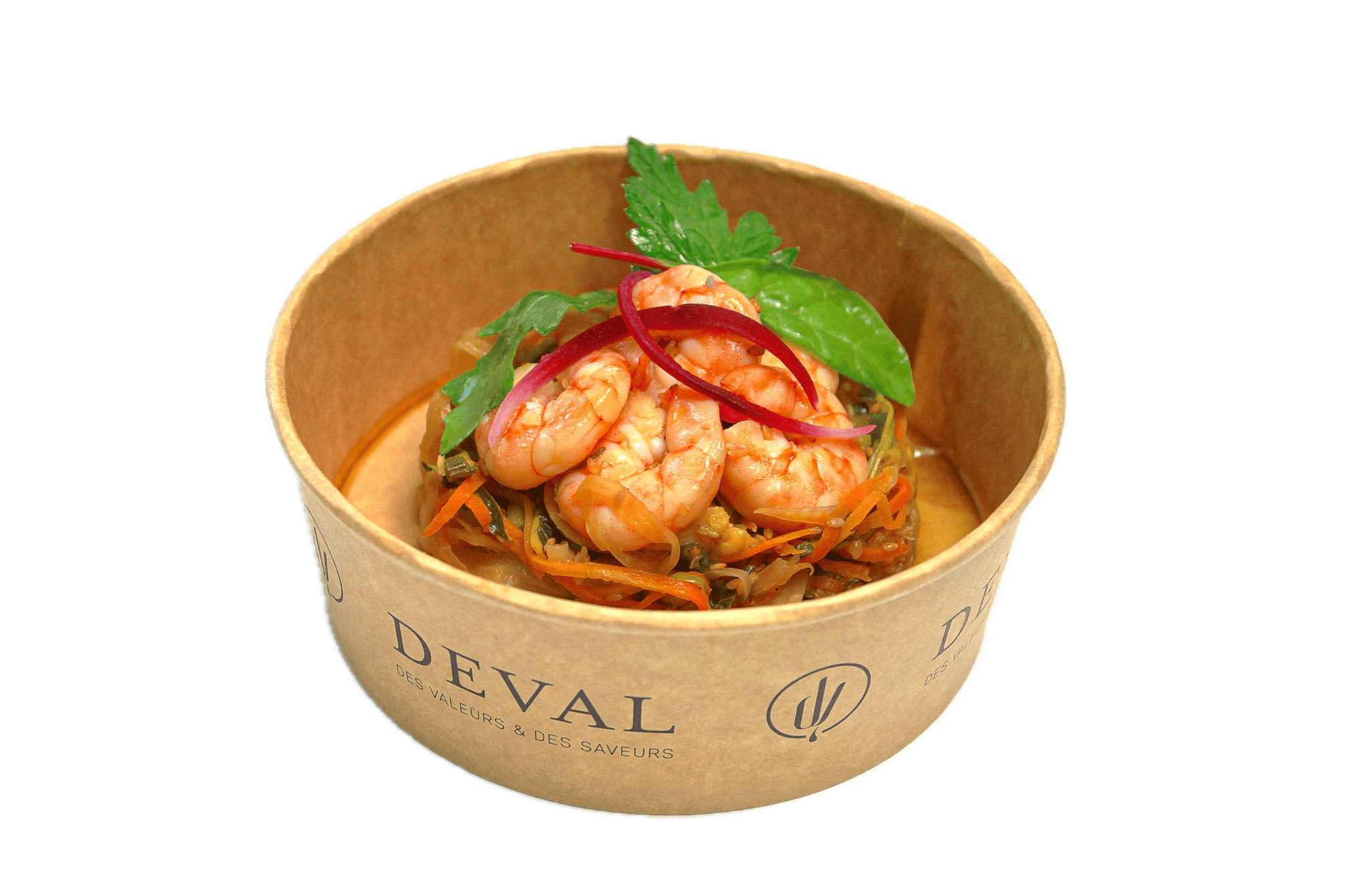 Salade De Crevettres Thai Avec Arrie Re Plan Supprime 