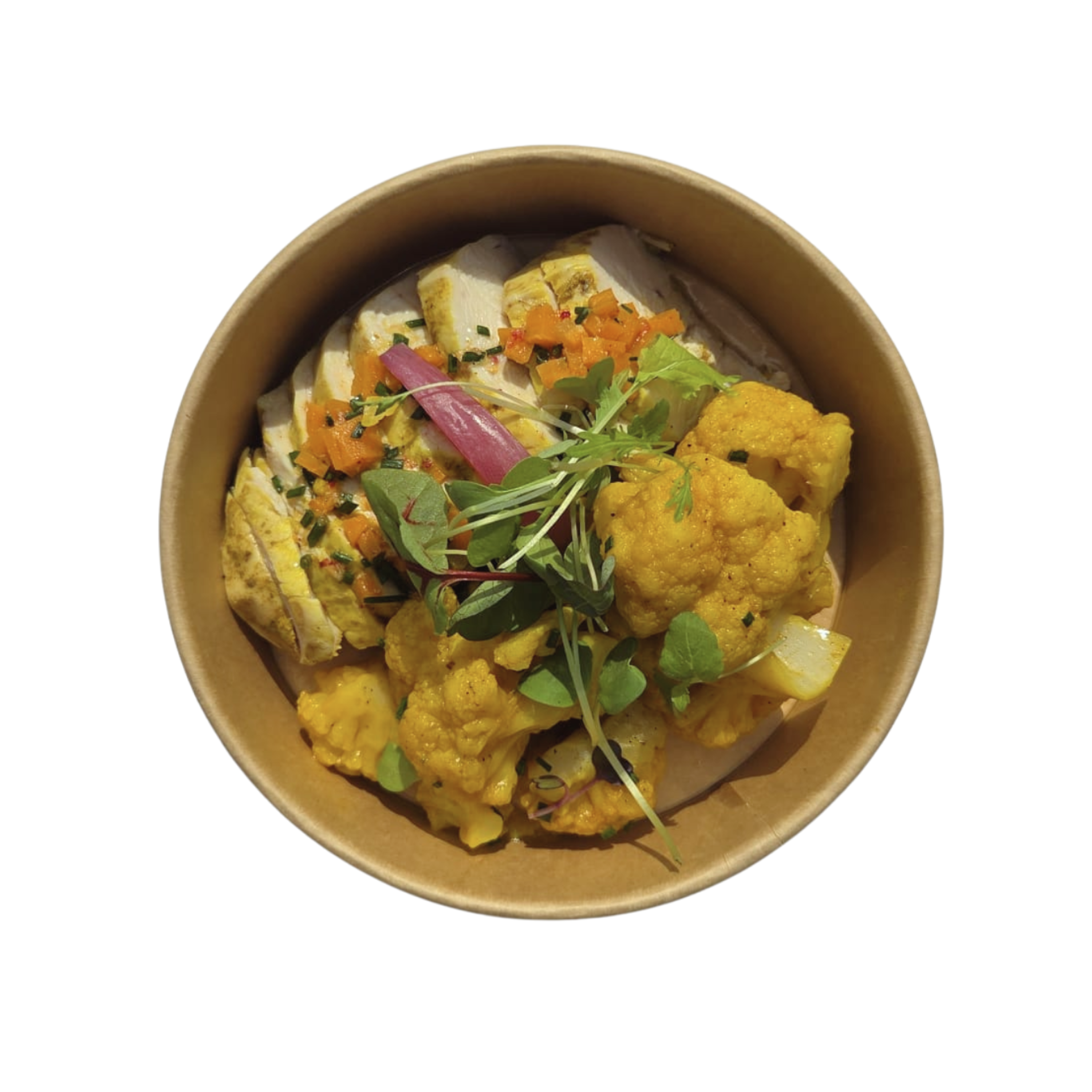 Volaille A La Citronnelle Chou Fleur Vinaigrette Aux Noix Site