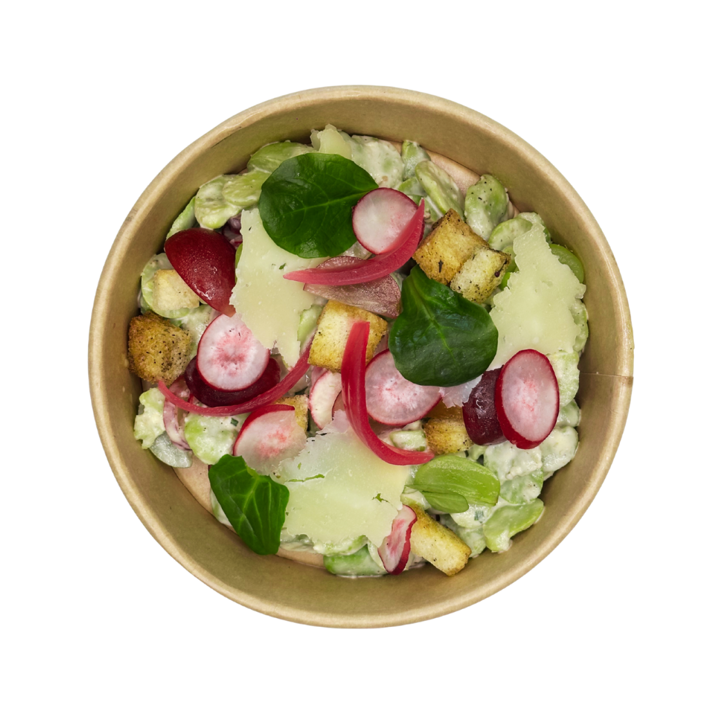 Salade De Fe Ves Radis Rose Parmesan Sauce Ce Sar V2