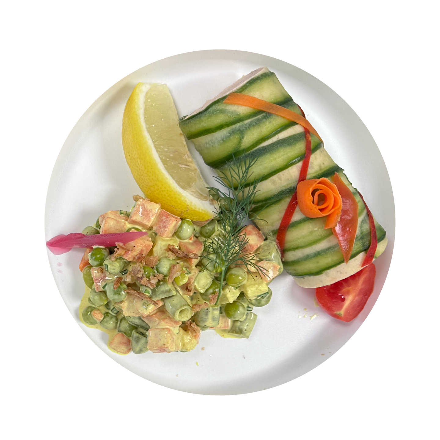 Saumon Bellevue Sauce Be Arnaise Mace Doine De Le Gumes Frais