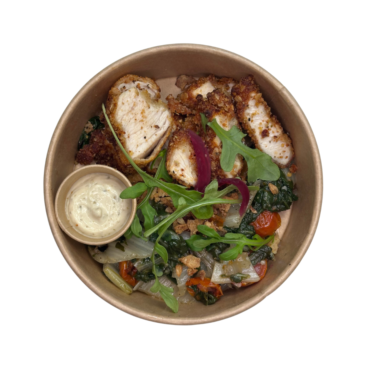 Plateaux Repas Avril   Plat 4   Viennoise De Volaille Blette Sauce Mousseline